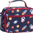 Bagseri Kids Lunch Bag Boys - Insulated Lunch Box for Kids Reusable Leak-Proof Boys Lunch Bag Toddler Lunch Box for Daycare and School, Space Astronaut