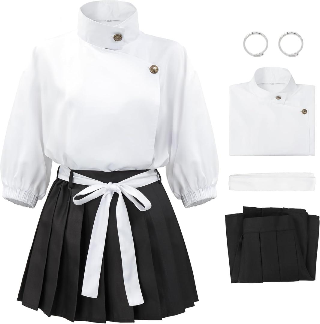 DAZCOS JJK Anime Okkotsu Female Cosplay Costume Full Set Uniform Outfits for Christmas Halloween (Medium)