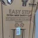Regalo Safety 29"-49" Extra Wide Baby Gate, Bottom of Stairs & Doorways, 29-49"W x 30"H