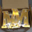 Aurelema Ramadan Mubarak Large LED Lights MirrorEffect Letter Lights Battery Powered Eid Mubarak Decorations for Party Decorations Indoor Outdoor