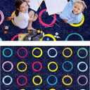 OLEEK Large Classroom Rug Elementary 8x13 - (Washable) Classroom Rugs for Kids Room - Classroom Carpet Elementary - Kids playroom Rug 8 x 13 - Preschool Rugs for Classroom - Schoolgirl Classroom Decor