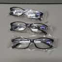 Gaoye Professional Reading Glasses for All Day - Computer Readers with Blue Light Protection - Value Pack of 3. +0.5, Black