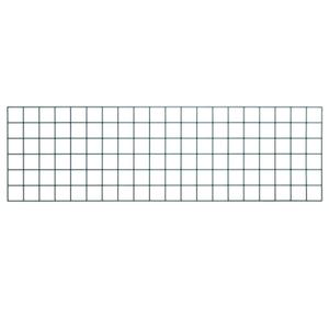 Quantum SG-1830P 30" Epoxy Coated Store Grid Wire Panel | Wall Mounted Display Shelves with 3 x 3 Openings for Commercial Restaurant Kitchen Garage | 30"W x 18"H, Green, NSF (Brackets Not Included)