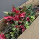 59"/5FT Artificial Bougainvillea Tree with Flowers, Faux Plants Indoor Bougainvillea Plant Suitable for Home Porch Patio Decoration (Including Dried Moss)