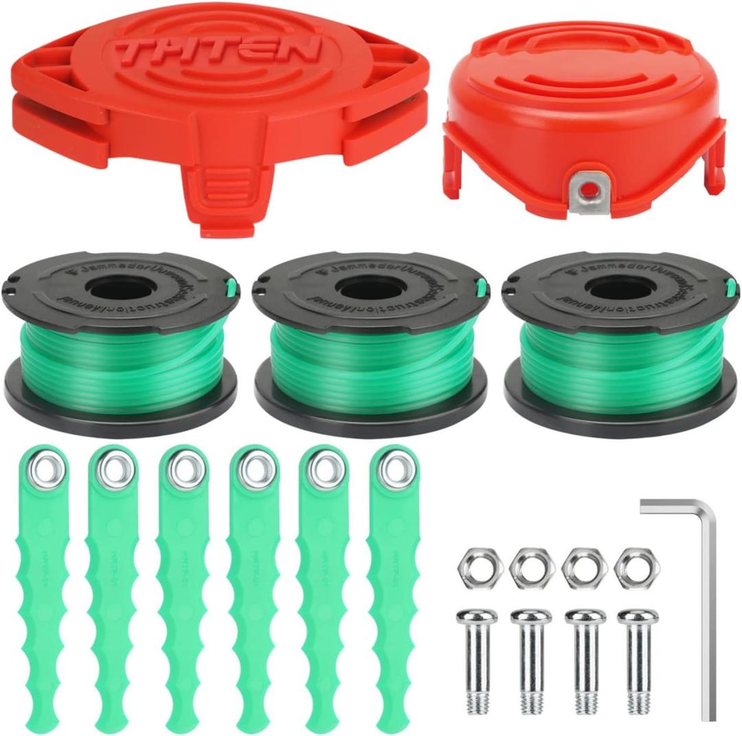 THTEN SF-080 Trimmer Blades Head Replacement Spool 20Ft 0.080" Compatible with Black & Decker GH3000 LST540 GH3000R LST540B Line String Trimmer 20 Pack