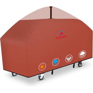 Comnova Griddle Cover for Blackstone Griddle Without Hood 36 Inch - 600D Flat Top Grill Cover for Blackstone 4 Burner Grill, 36" Griddles Cover for Black Stone and FTG600 (with Pole)