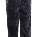 Vulcanodon Mens Plush Warm Pajama Pants, Fluffy Soft Fleece Sleep Pant with Pockets Lounge Pj Bottoms for Men (Large, Dark Grey)