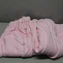 Tigeen 2 Pcs Plus Size Towel Wrap for Women Bath Wrap Towel Dress Terry Cloth Spa Robe with Straps Adjustable Closure(Pink,Xxl-4xl)