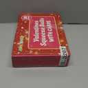 4E's Novelty 8 Pack Valentine Squeeze Balls with Valentines Day Cards & Bags - Squishy Ball Fidget Toys for Valentines Classsroom Exchange Gifts Bulk for Kids Boys Girls, Party Favors