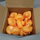 Vinsot 48 Pcs Mini Rubber Ducks Bulk, 2 Inch Yellow Rubber Ducks Bath Toys, Squeaky Duck Party Favors for Baby Shower, Birthday Party, Duck Race Game, Carnival Prizes