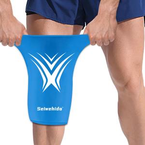 Extended Leg Knee Ice Pack Wrap for Injuries Compression, Reusable Gift Soft Gel Freeze Knees Brace for Swelling, Replacement Surgery, Cold Compress Therapy for Arthritis, Meniscus Tear and ACL