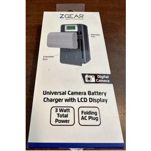 ZGear Digital Camera Universal Camera Battery Charger With LCD Display 3W