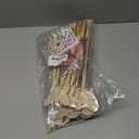 AUGSUN 43Pcs Princess Fairy Wands Kit, 20Pcs Wood Fairy Wands 20 Ribbons with 3 Sheets Gem Stickers Birthday Party Supplies Make Your Own DIY Crafts Art Magical Gifts