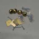 khtumeware 2-Pack Heavy Duty Solid 1-1/2 Inch Vintage Cabinet Knob with Backplate,Antique Brass Drawer Knobs with Back Plate, Ideal for Dressers and Kitchen cabinets.