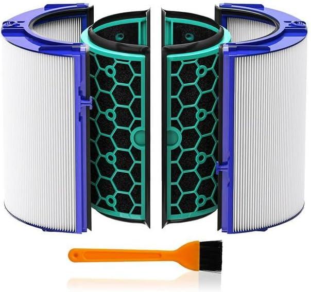 TP04 Filter Replacements for Dyson HP04 TP04 DP04 TP05 DP05 Air Purifier, Fan Filter Replacements for Dyson,360 Combi Glass Hep+Carbon Air Purifier F-ilter(Not for HP07 TP01 TP02 TP07 HP09)