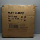 Mat Block EVA Exercise Floor Mats: Interlocking Foam Tile Performance Mats - 6 Tiles (Area: 24 SQ FT) 1/2 inch Thickness, EVA Home Gym Exercise Floor Mats for All Exercises or Equipment, Black