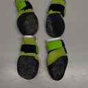 DOGOYS Dog Shoes, Outdoor Dog Boots Non-Slip Waterproof Dog Booties for Medium to Large Dogs 4Pcs for Winter Snowy Day, Summer Hot Pavement with Rugged Sole Green