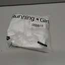 RUNNING GIRL High Impact Sports Bras for Women, High Support Running Strappy Women's Sports Bra with Sewn in Pads (White, XL)