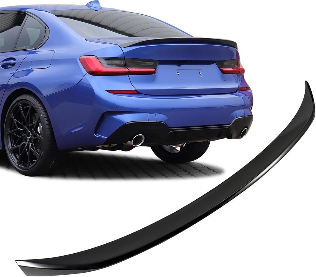 Rear Spoiler for BMW 3 Series G20 Sedan 2019-2023 G80 M3 2021-2023 Trunk Spoiler Wing Trunk Tail Rear Trunk Lid,Glossy Black Performance - AC Style