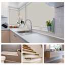 2 x Flexible Quarter Round Molding Double Sided Self Adhesive Peel and Stick Bendable Molding Trim for Floor, Bathrooms, Cabinet Edge, Countertops, Kitchens (39inch)