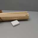 LUCKUP Cordless Bamboo Roman Blinds Shades for Indoor Windows-Blackout Room Darkening Roman Blinds with 6" Valance Cover Enhanced Privacy, 32" W x 64" H (Privacy-carbonized Color)