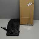 RECCAZR Ergonomic Keyboard, Wired Computer USB Keyboard with Wrist Rest, Spill-Resistant, Wave Keys for Natural Typing, Compatible with Windows/PC/Laptop(Black)