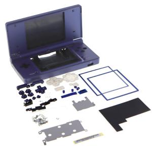For Replacement NDSi Full Housing Cover Case Shell with Complete Buttons Accessories for Nintendo DSi NDSi Game Console Deep Blue