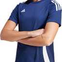 Adidas Womens Tiro 24 Jersey (Medium Tall, Team Navy Blue/White)
