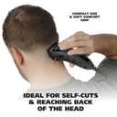 Wahl USA Self Cut Compact Corded Clipper Personal Haircutting Kit with Adjustable Taper Lever, and 11 Hair Clipper Guards for Clipping, Trimming & Personal Grooming – Model 3029683