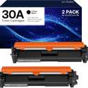 30A Toner Cartridge CF230A 2 Black Replacement for HP 30A CF230A 30X CF230X 30A CF230A Toner Cartridge Black Compatible for Pro MFP M227fdw M203dw M227fdn M203dn M227sdn M203d M227 M203 Series Printer
