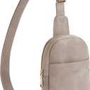Telena Crossbody Bags for Women Leather Cross Body Sling Bag for Woman Travel (1-cloud Grey)