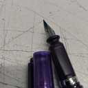 Sailor Fountain Pen TUZU ADJUST, Rotating Nib Feature and Natural Fit Grip, Includes 2 Ink Cartridges and Converter, Beginner, Everyday Use, Clear Violet, Medium Point, 12-0541-450