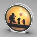 Allenjoy Quest For Stars Night Light Desk Lamp - Wall Mountable LED Lightbox Sign, Home Office Room Decor, Gifts for Boys Teens Men Fans Son