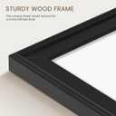Magnetic White Board for Wall, 36" x 24", Decorative Wooden Frame, Black