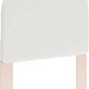 Signature Design by Ashley Wistenpine Urban Upholstered Panel Headboard, Twin, White & Pink (Blush)