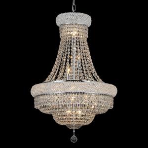 Crystal Chandeliers for Dining Room Light FixtureEmpire Style K9 Crystal Chandeliers for Entryway12 Lights Chrome Luxury Lighting Fixtures for Living Room Bedroom Foyer Hallway D22 Inch