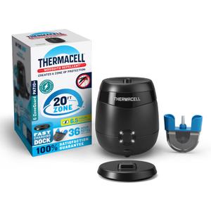 Thermacell E-Series Rechargeable Mosquito Repeller with 20 Mosquito Protection Zone; Bug Spray Alternative; Scent Free