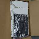 ARRYNTHEON Landscape Edging Kit 6.7 in Tall Decorative Double-Sided Wood-Look Fence Garden Border, Flower Bed Edging with 30 Anchoring Spikes, 13.9 Foot Kit (White)