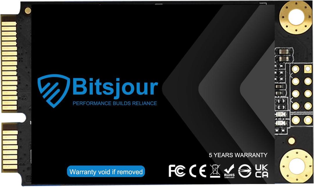 1TB mSATA SSD SATA III 6Gb/s Single-Sided Mini Internal Solid State Drive 3D TLC NAND, for Ultrabook Desktop PC Laptop