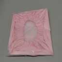 Reusable Shower Cap for Women, Large Waterproof Shower Bonnet Washable Elastic Band Bath Hair Hat for Long Hair, Braids(Pink)
