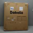 Babelio Baby Gate for Stairs, Kitchen & Doorways, No Bottom Bar| One-Handed Operation| Auto-Close| Hardware Mount (Drill Needed) Safety Dog/Pet Gate (Black - B17, 26-43" W, 28" H)