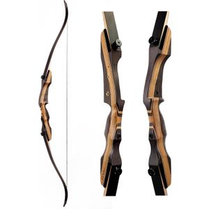 LWANO Archery Takedown Recurve Bow 62", Standard Recurve Bow for Adults & Beginners, Right Handed, 25-50 Lbs