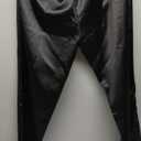 Heipeiwa Women's Wide Leg Wedding Party Satin Casual Dress Nightout Pants Long Trouser, XL Size
