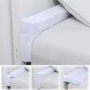 BALAPET Flodable Pillow for Headboard Gap,Bed Gap Filler Queen Size,Adjustable Bed Wedge Pillow for Headboard,Rectangular Bed Gap Filler,Foam Mattress Gap Filler(White,King)