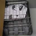 2 Tier Dish Drying Rack, Thicker Premium 304 Stainless Steel Dish Racks for Kitchen Counter, Automatic Drainage Spout, Dish Drainer & Drainboard Set with Utensil Holder and Cup Holder, Grey