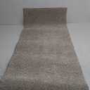 Runner Rug with Non Slip Rubber Backing, Washable Soft Floor Carpet for Kitchen, Hallway, Entryway Indoor, Bedroom, Laundry, Low Pile Area Rugs, Solid color with Pointillism style, 2*6 ft BROWN