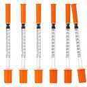 U 100 0.5 mL 30 Gauge 1/2 Inch Syringes, Lab Dispensing Syringe with Needle, Individual Wrapped, 20 Pack