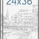 Amazon.com - MCS Original Poster Frame 24x36 Black Lightweight Vertical & Horizontal Wall Hanging Large Picture Frame for Posters, Art Prints & Gallery Wall (2-Pack)