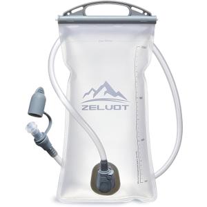 Zelvot 2L Hydration Bladder, BPA Free Water Bladder for Hiking Backpack, Leakproof Water Storage Bladder for Running, Hiking, Marathon