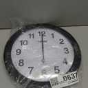 Lorell 60997 Wall Clock, 12-Inch, Arabic Numerals, White Dial/Black Frame